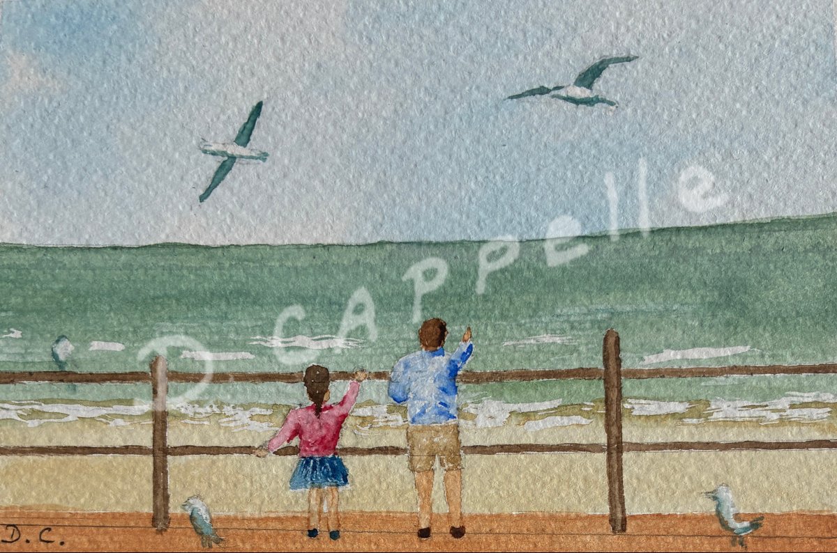 enfants à la mer - Dominique Cappelle () enfants à la mer - Dominique Cappelle ()