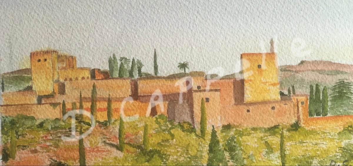 l'Alambra à Grenade - Dominique Cappelle (22cm X 11cm) l'Alambra à Grenade - Dominique Cappelle (22cm X 11cm)