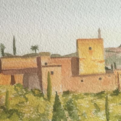 l'Alambra à Grenade - Dominique Cappelle (22cm X 11cm)