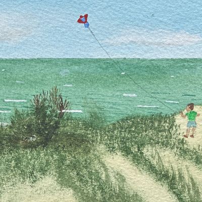 mer du Nord - Dominique Cappelle (21cm X 10cm)