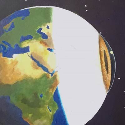 Témoin de l'univers - Dominique Cappelle (116 cm x 62 cm)