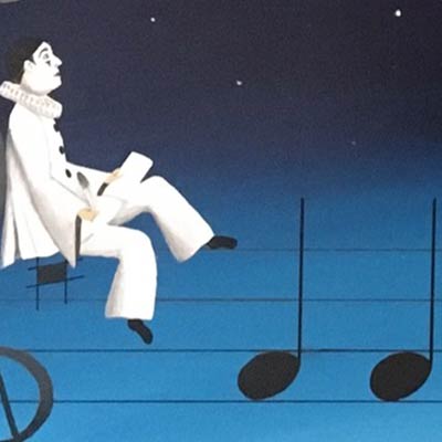 Perception au clair de lune - Dominique Cappelle (99 cm x 60 cm)