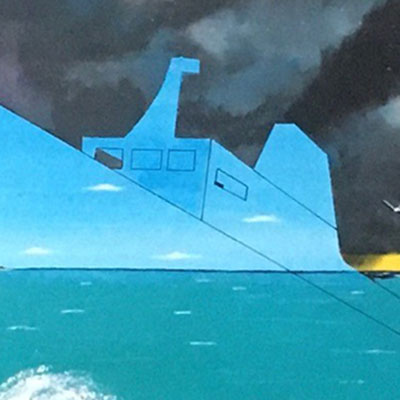 Caprice de mer - Dominique Cappelle (100 cm x 70 cm)