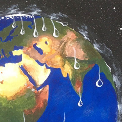 L'a larme - Dominique Cappelle (50 cm x 65 cm)